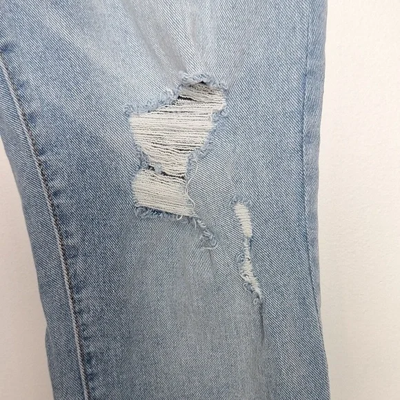 Distressed Blue Women's Jeans - Picture 5 of 10